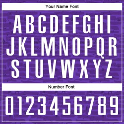 Maillot de football personnalisé à sublimation violet et blanc